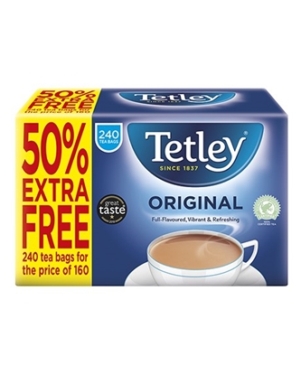 Picture of TETLEY ROUND TEA BAGS 160+50% FREE